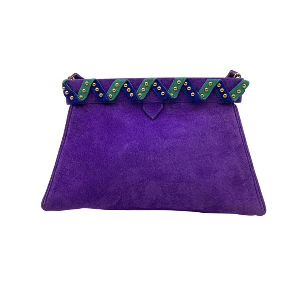 Yves Saint Laurent Vintage Suede Crossbody Bag - Picture 3 of 8